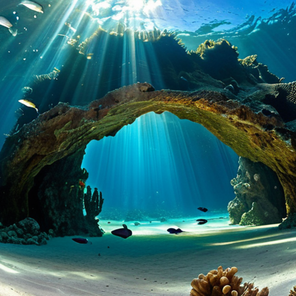 통가에서 유명한 수중 동굴 탐험 - The Underwater Cathedral**
"A vast underwater cave, illuminated by a single beam of sunlight pierci...