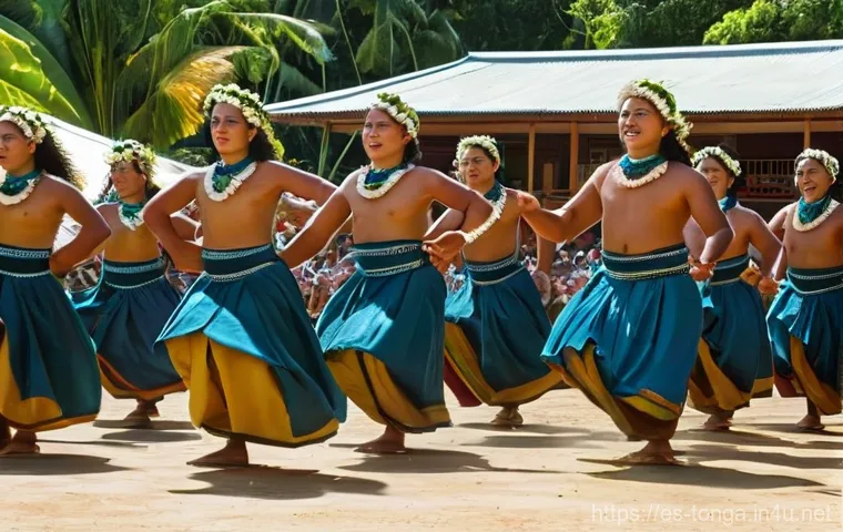 통가 헬라우 페스티벌 - **Prompt:** A vibrant and joyful scene from the Heilala Float Parade in Nuku'alofa, Tonga. Colorful,...